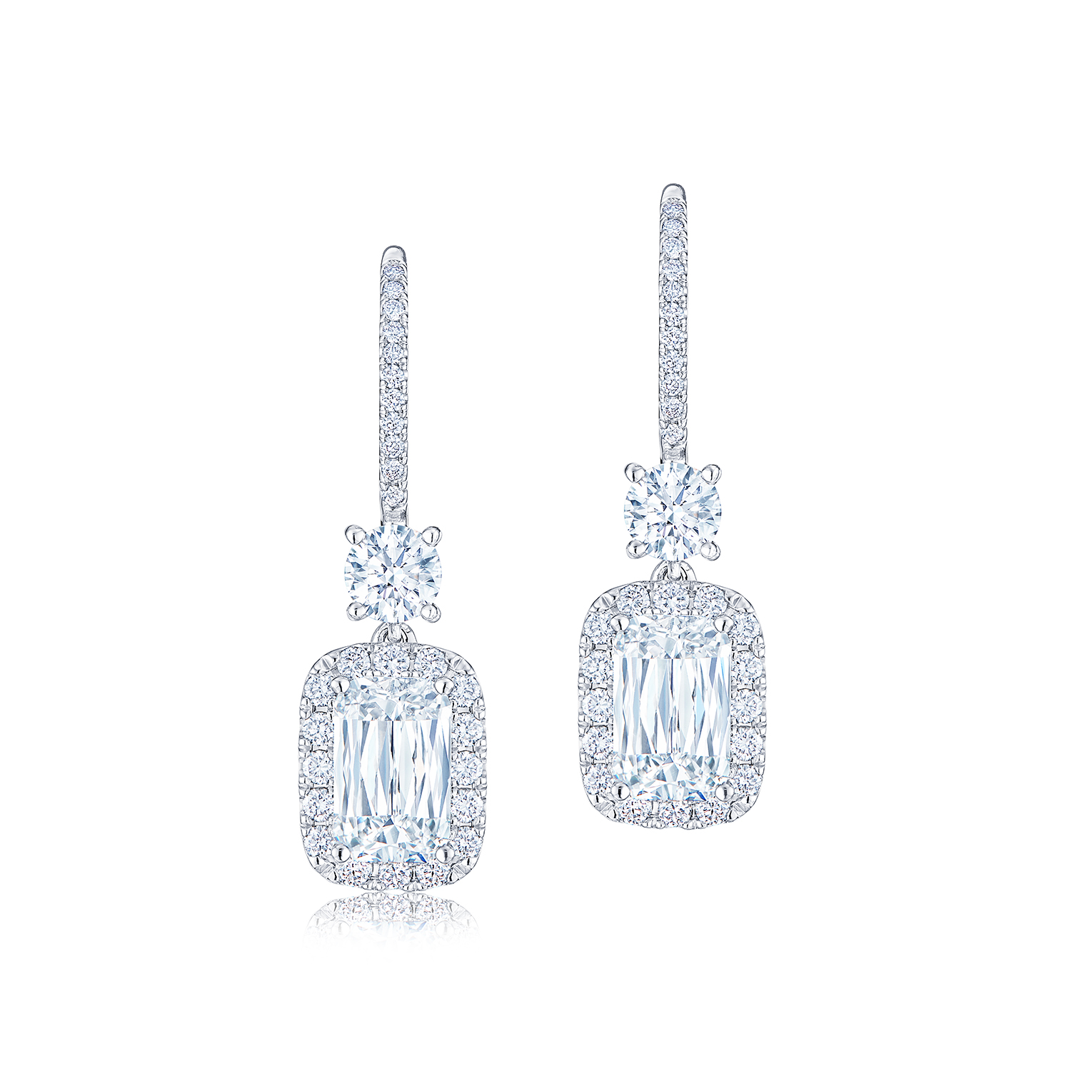 Kwiat 18k White Gold and Diamond Earrings