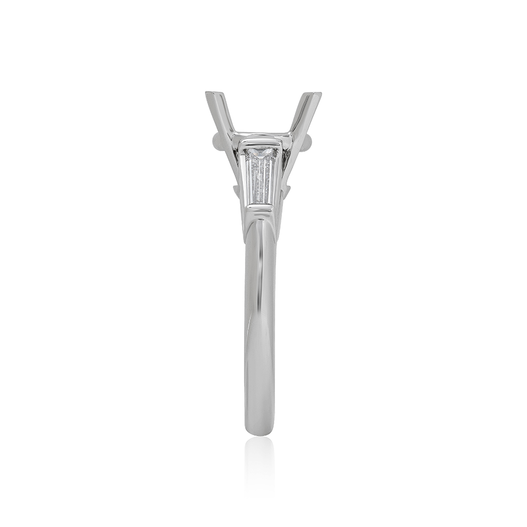 Platinum and Diamond Semi Mounting