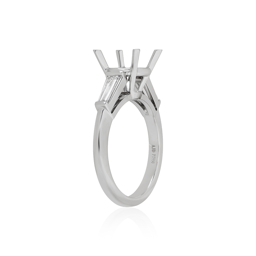 Platinum and Diamond Semi Mounting