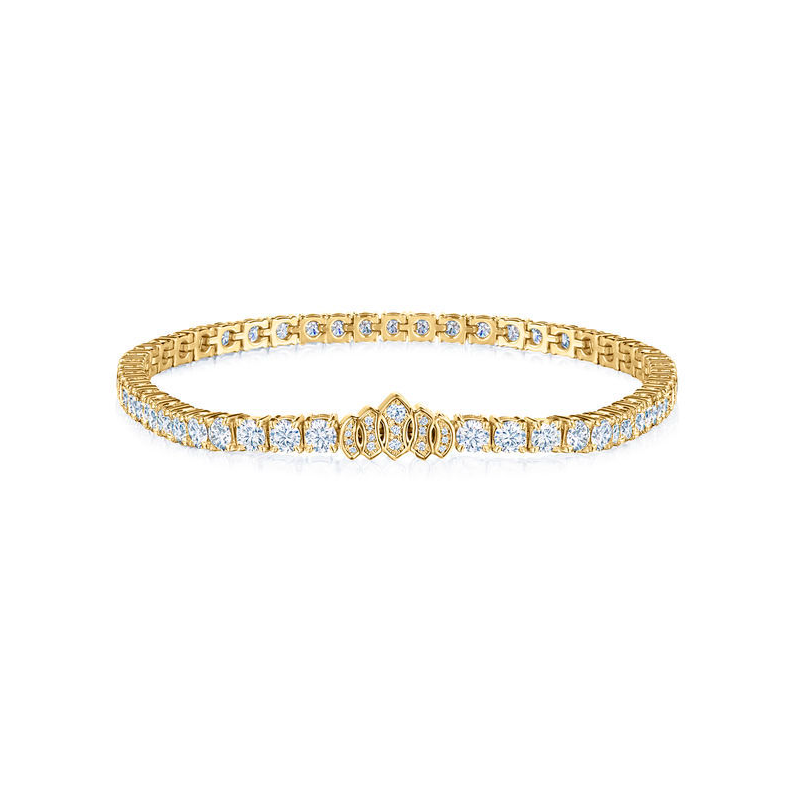 Kwiat 18K Yellow Gold Diamond Tennis Bracelet itemprop=