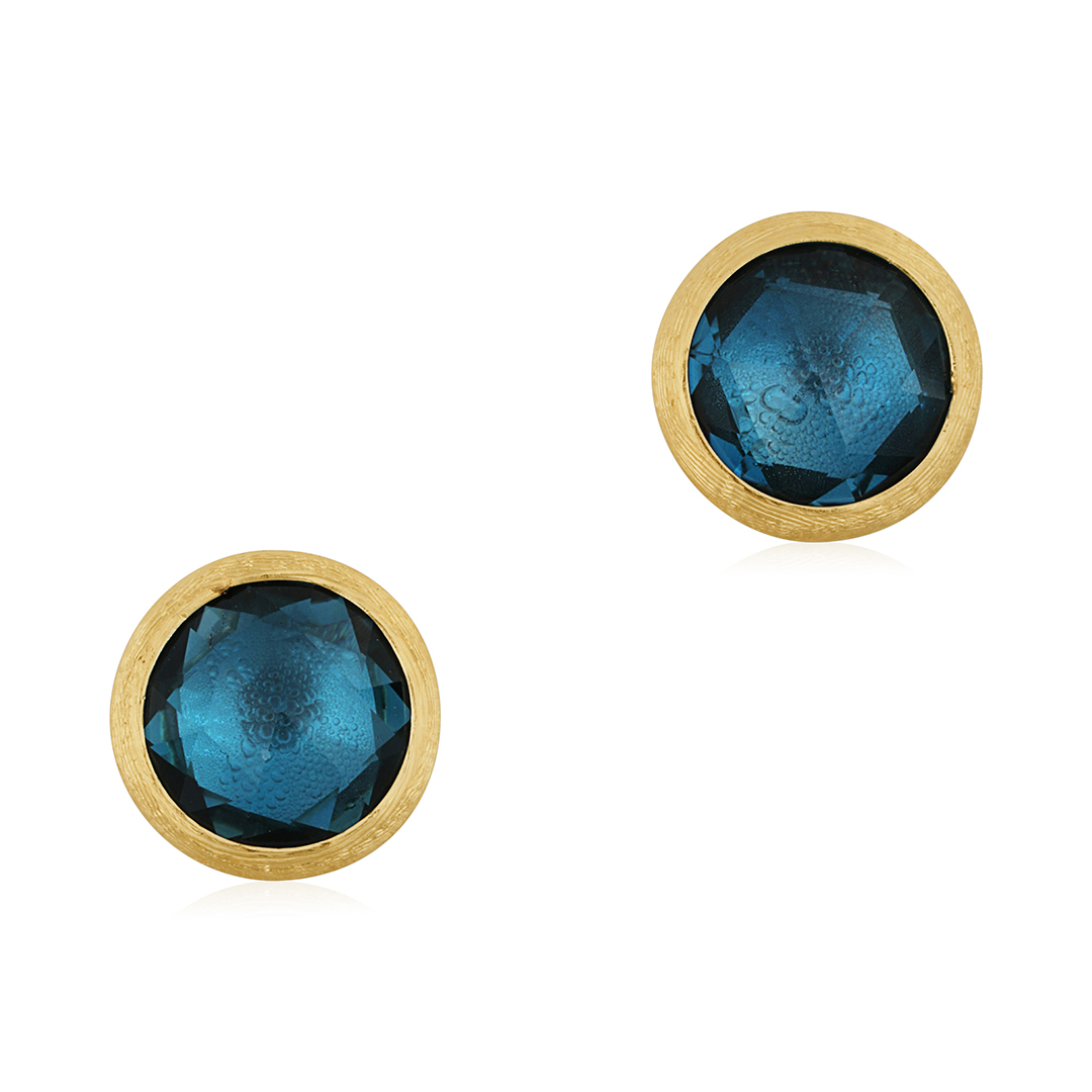 Marco Bicego 18K Yellow Gold Jaipur Collection Topaz Stud Earrings