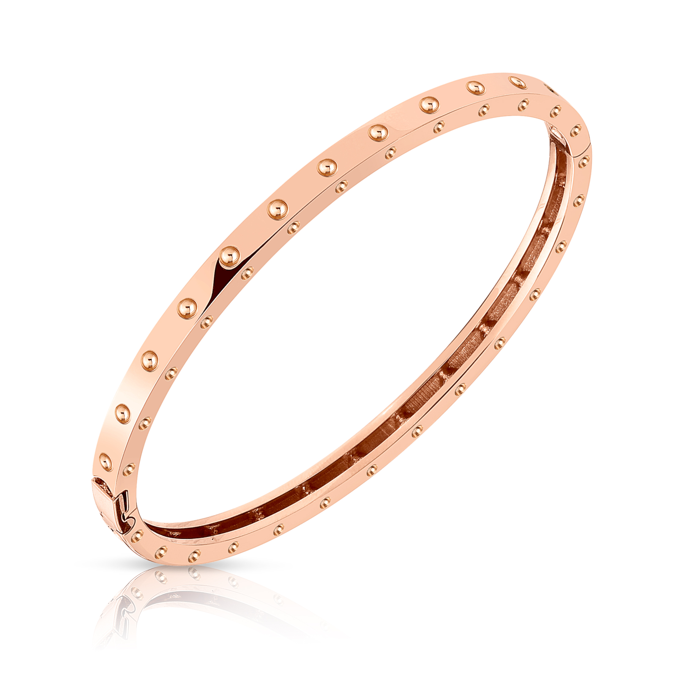 Roberto Coin 18K Rose Gold Pois Moi Bangle Bracelet