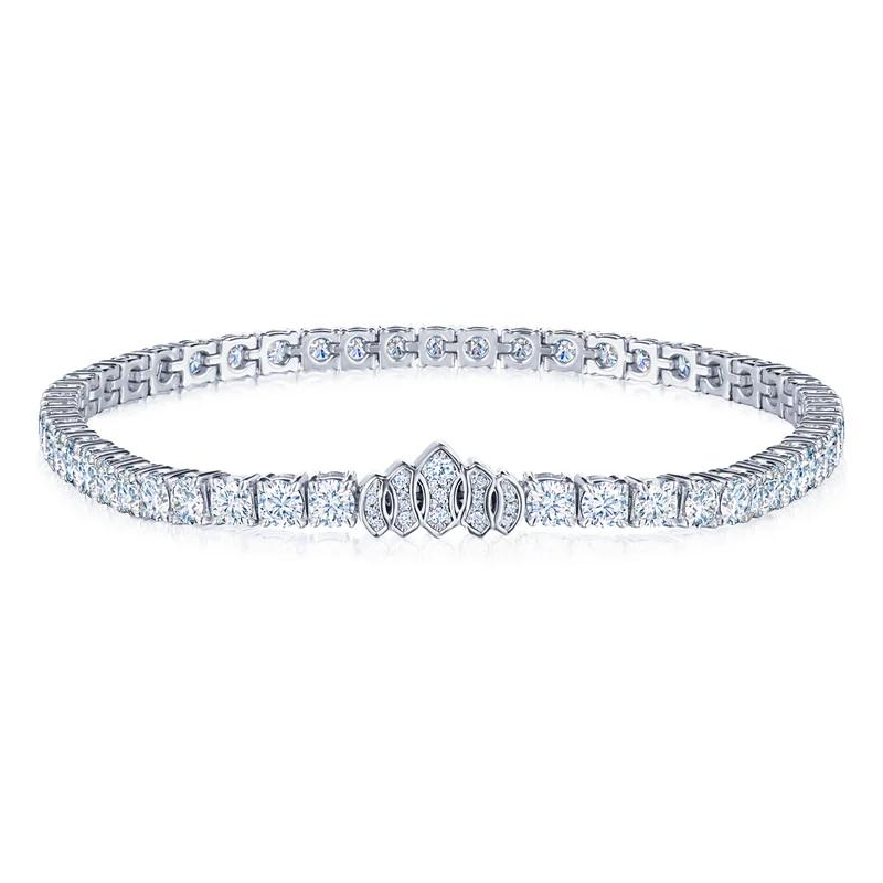 Kwiat 18K White Gold Diamond Tennis Bracelet - B-15696-9-DIA-PLAT