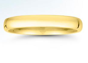18K Yellow Gold 3mm Band