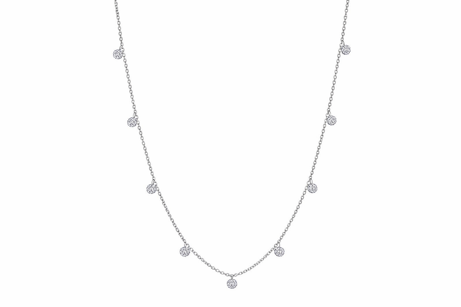 Penny Preville 18K White Gold Diamond Necklace
