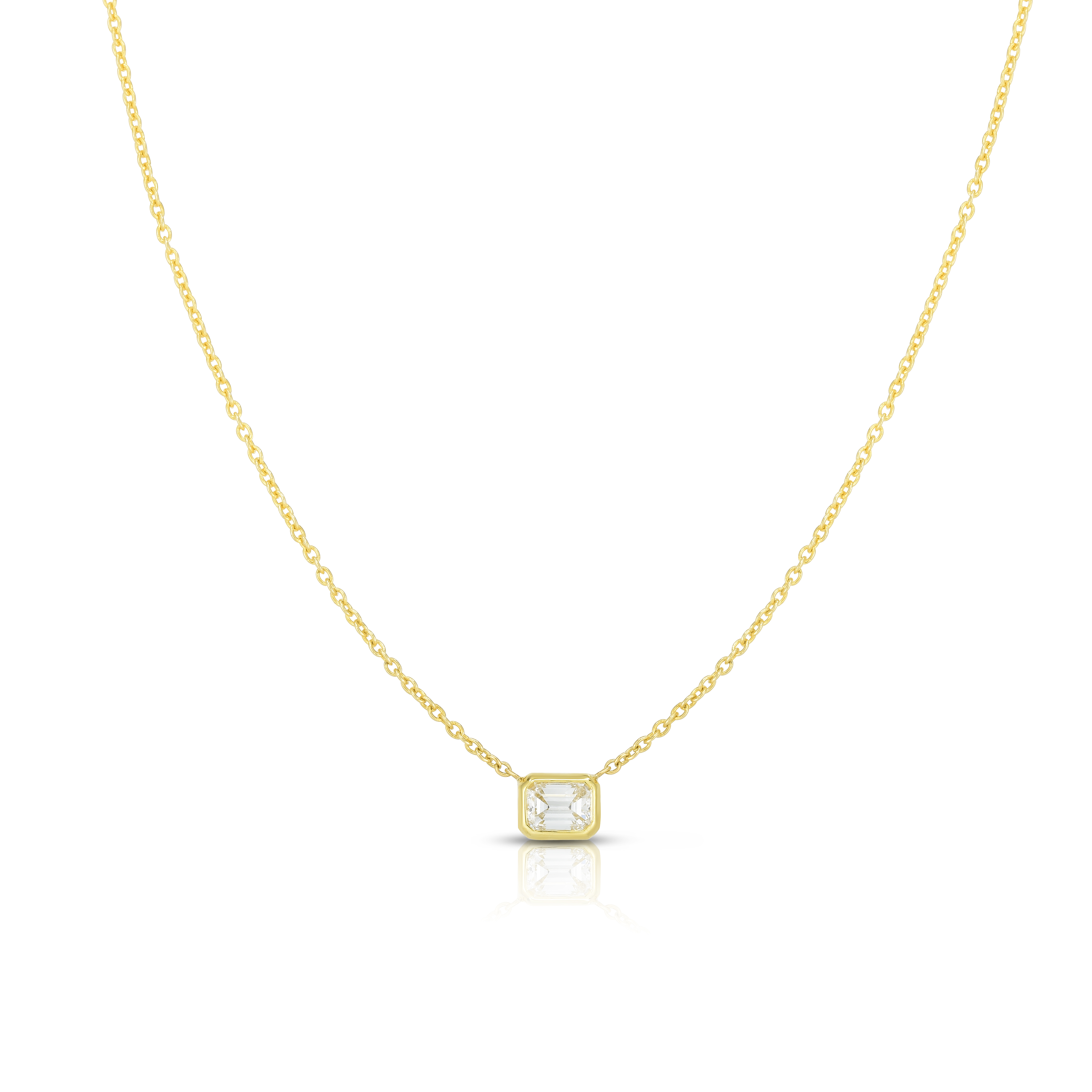 Roberto Coin 18K Yellow Gold Diamonds by the Inch Necklace