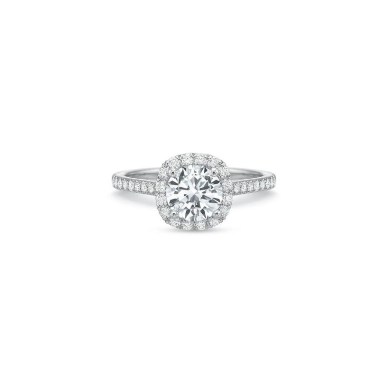 Precision Set Platinum Diamond Semi-Mounting - 229529