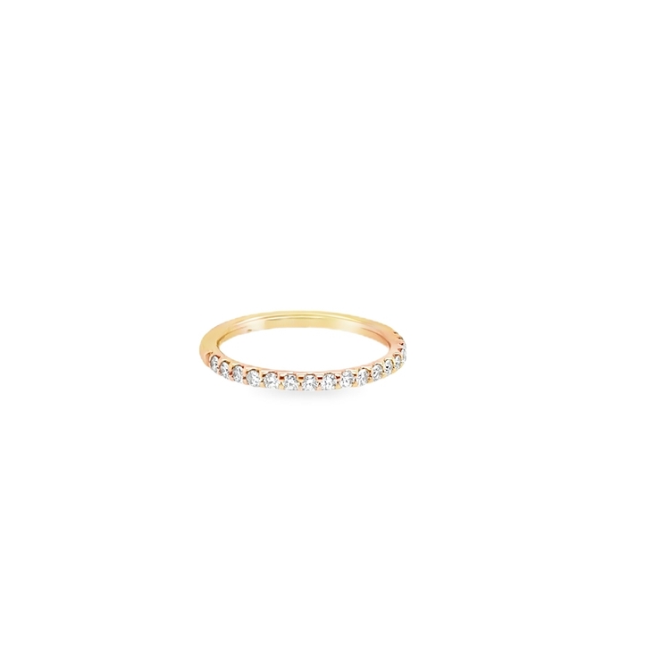 Precision Set 18K Rose Gold Diamond Band - 863