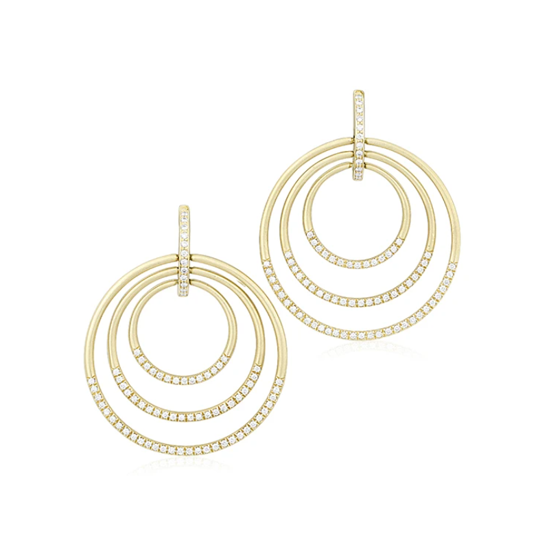 Carelle 18K Yellow Gold Moderne Collection Earrings