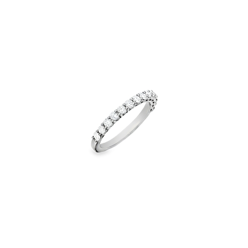 Henri Daussi 14K White Gold Diamond Band