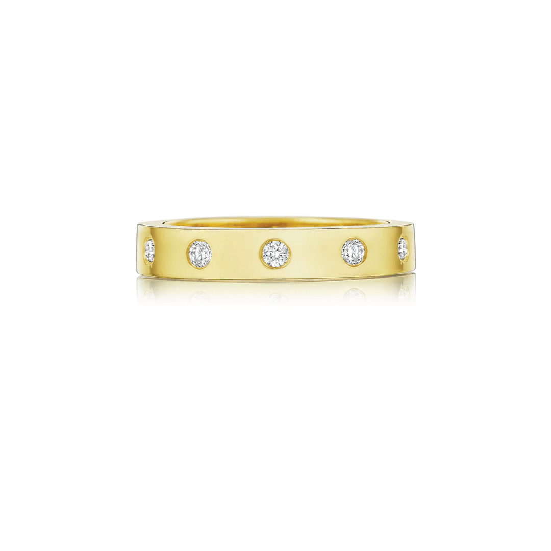 Penny Preville 18K Yellow Gold Stack Diamond Band