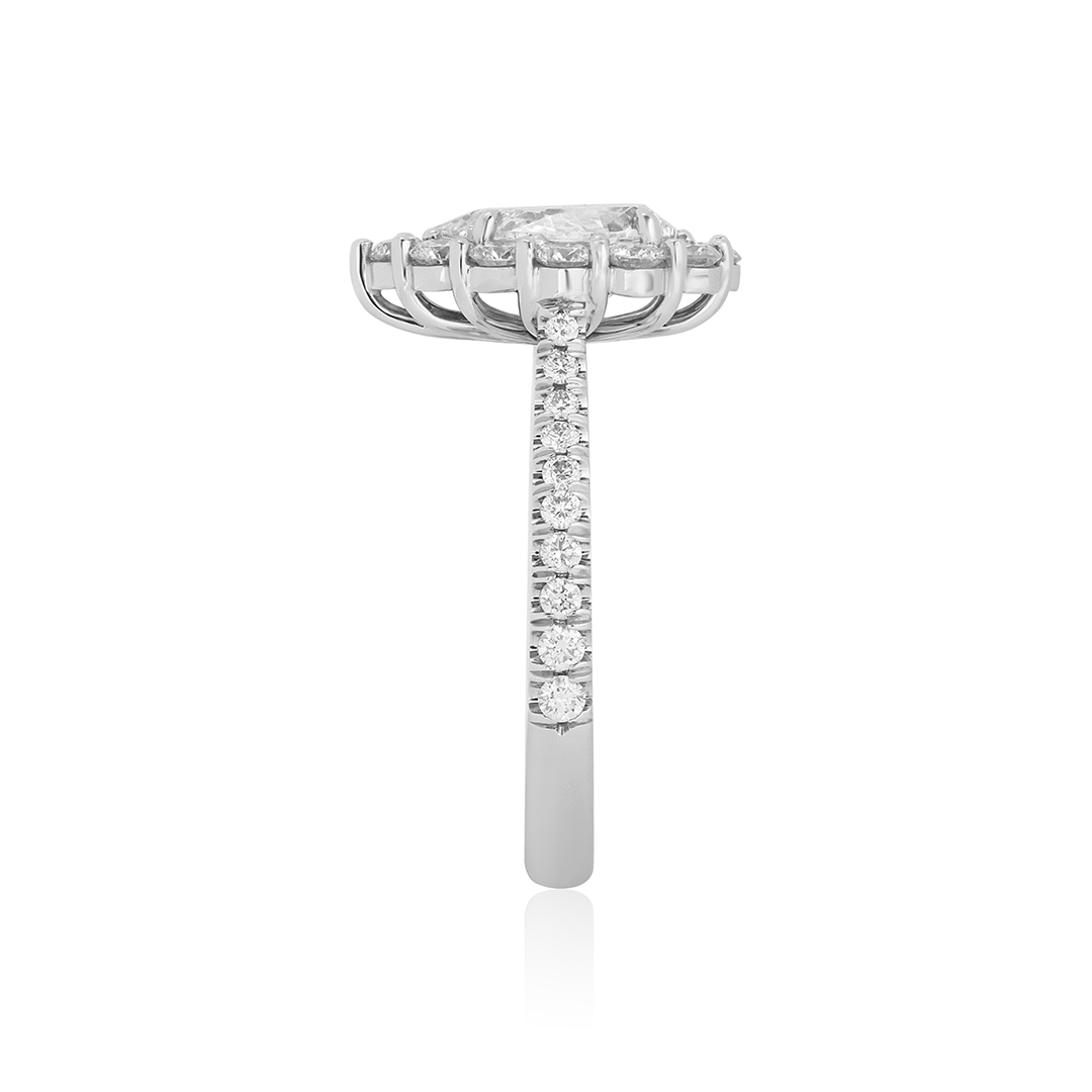 Rahaminov 18K White Gold Diamond Ring