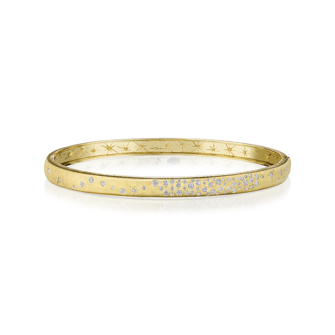 Penny Preville 18K Yellow Gold Diamond Bangle