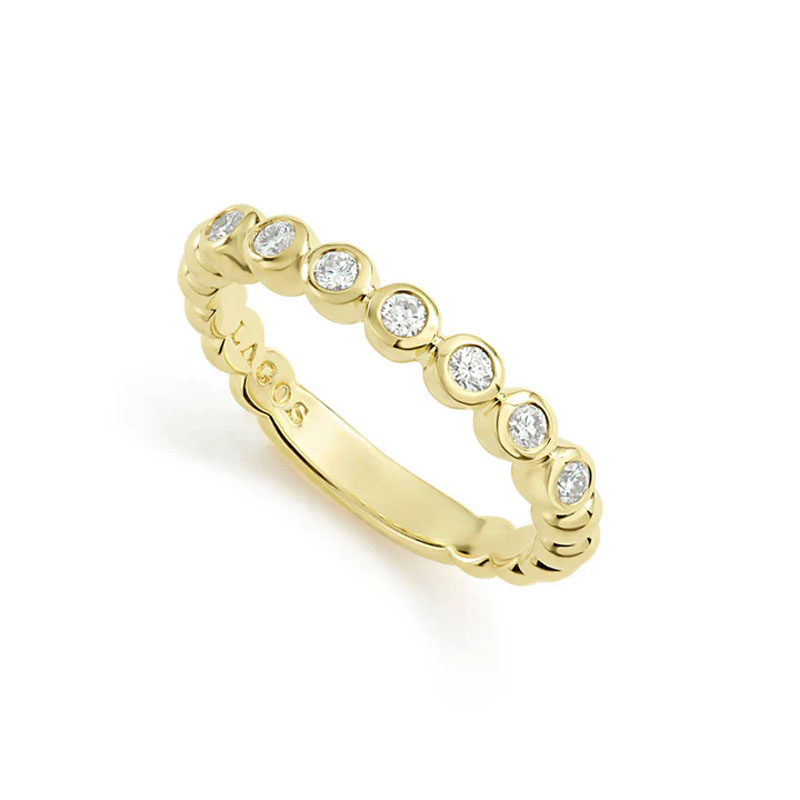 18K Yellow Gold Stacking Ring Covet Collection