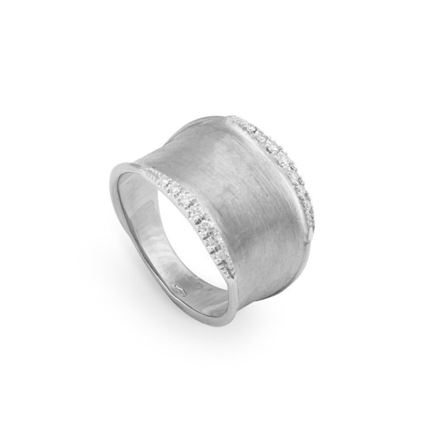 Marco Bicego 18K White Gold Lunaria Collection Ring