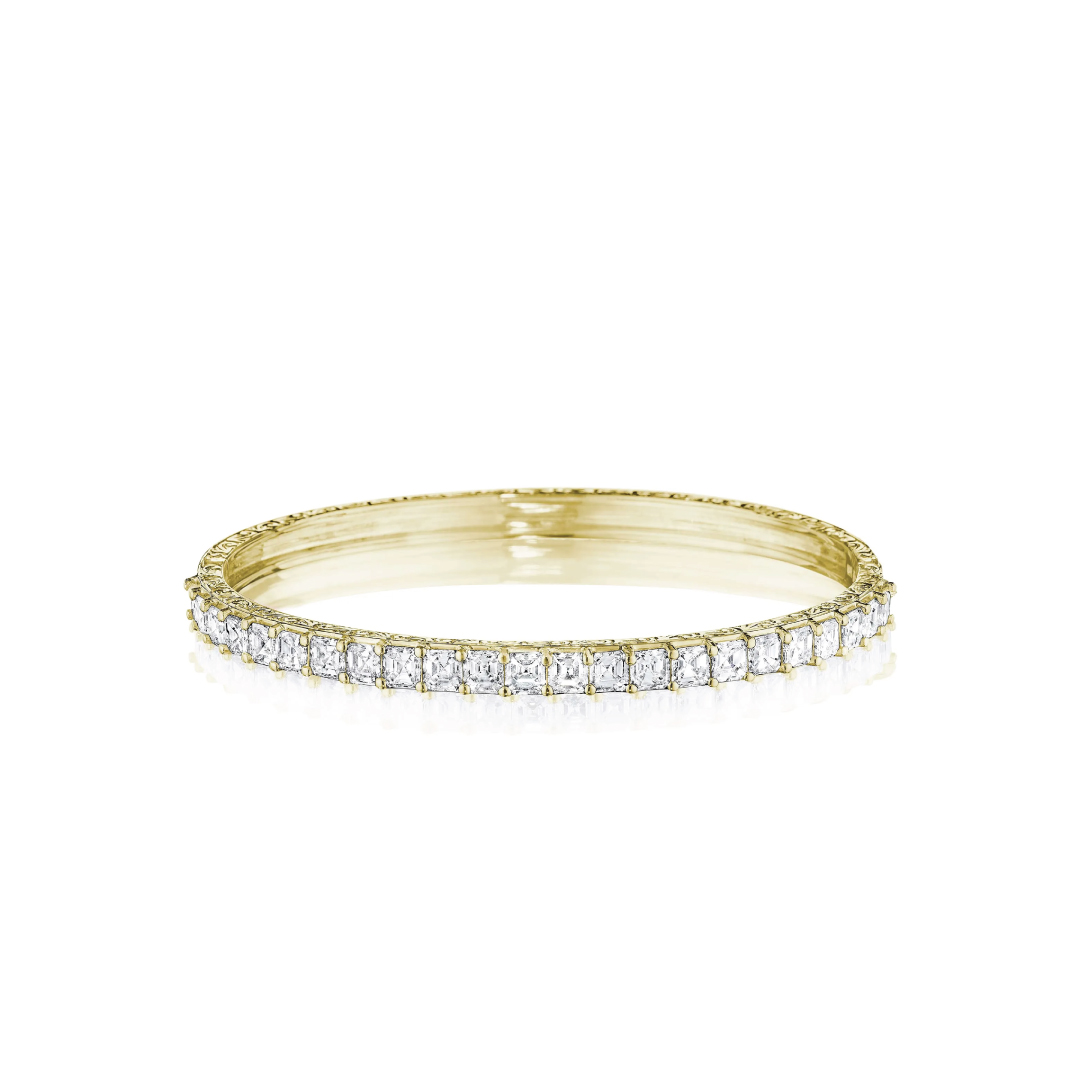 Penny Preville 18K Yellow Gold Diamond Bangle