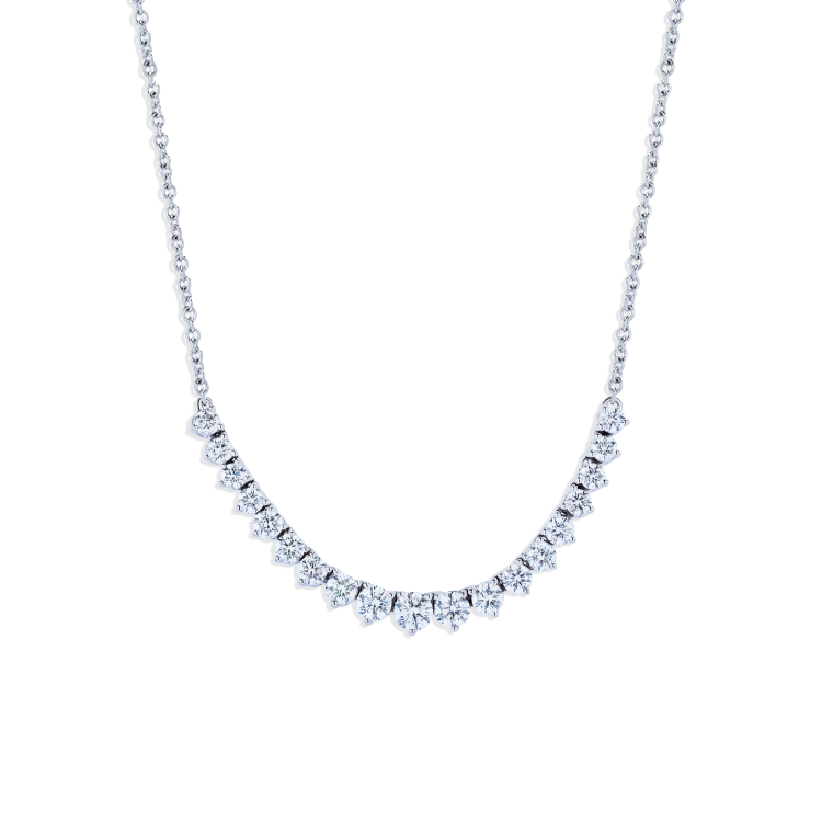 18K White Gold Diamond Necklace