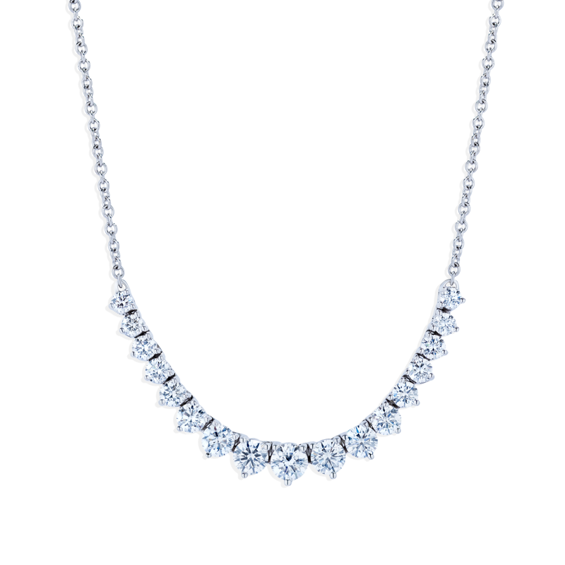 18K White Gold Diamond Necklace