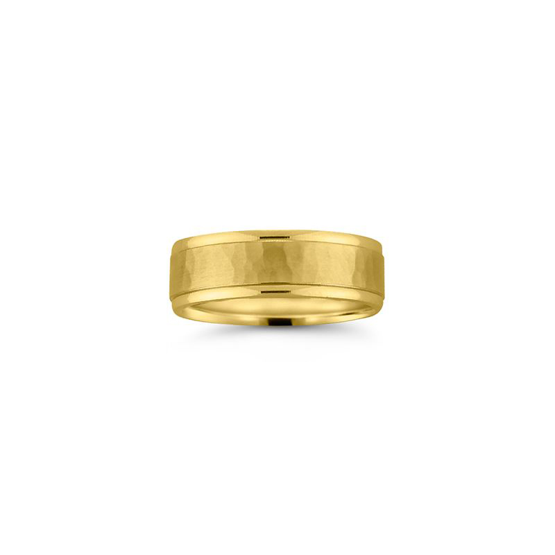 18K Yellow Gold 7mm Wedding Band - 1093