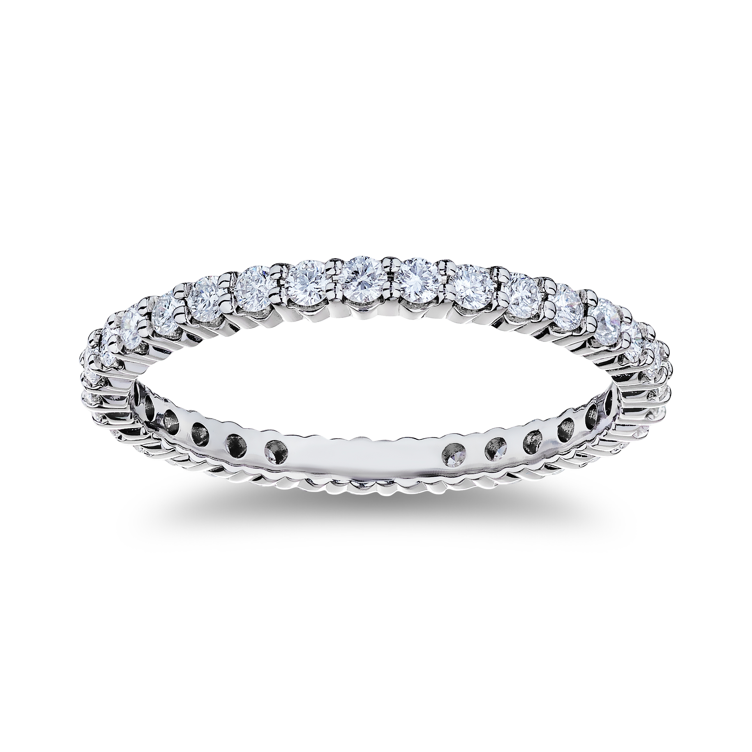18K White Gold Diamond Eternity Band