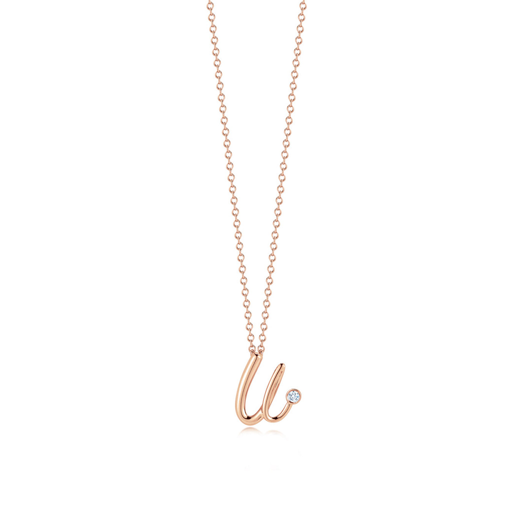 Kwiat 18K Rose Gold Initial 