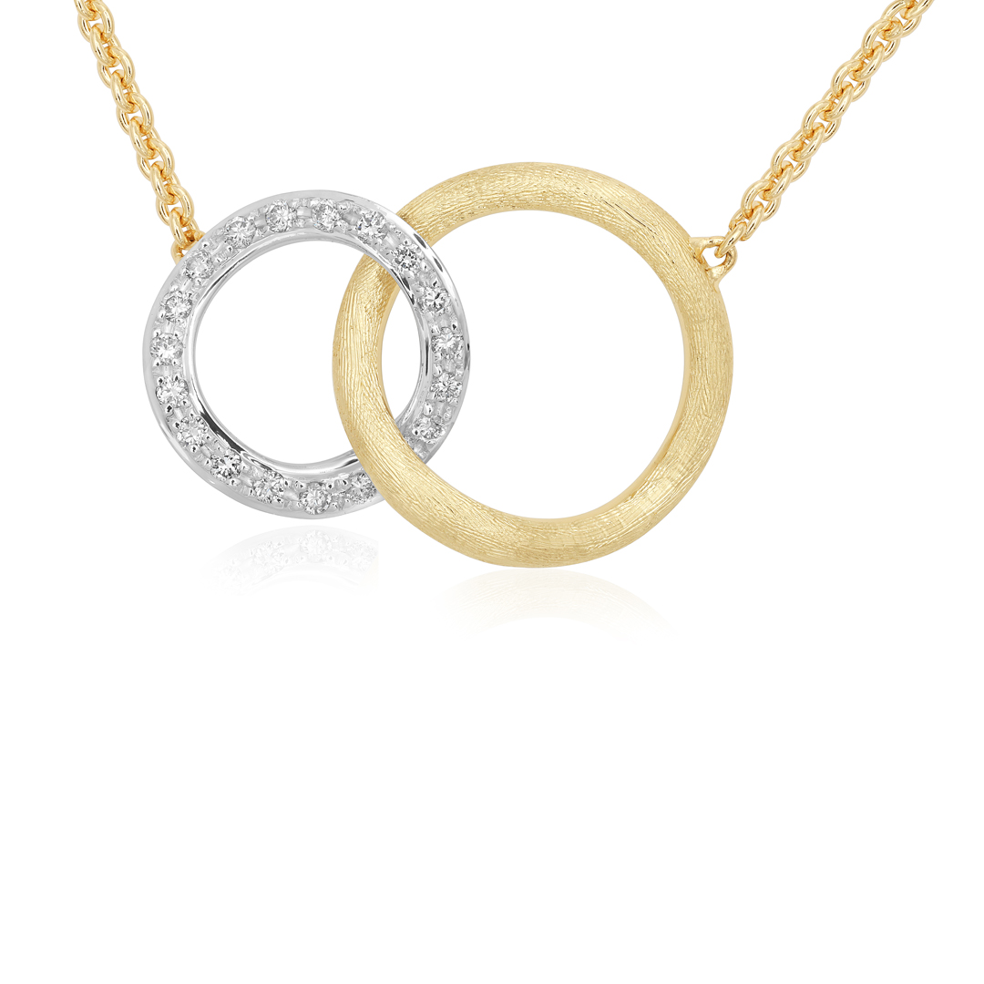 Marco Bicego 18K Yellow Gold Link Diamond Necklace