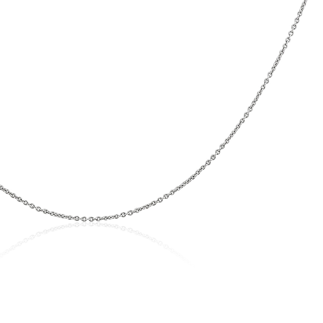 18K White Gold Chain Necklace - 1176