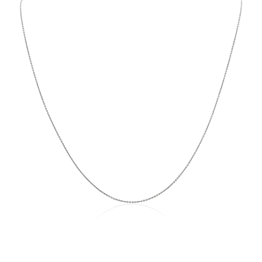 18K White Gold Chain Necklace