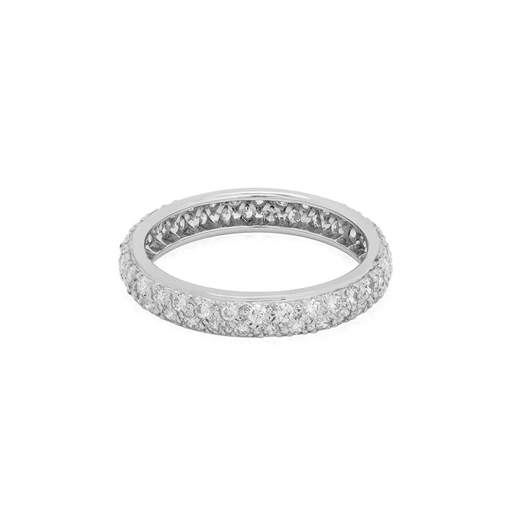 Platinum and Diamond Eternity Band