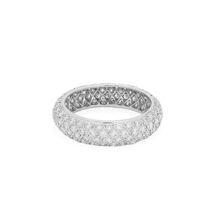 Platinum and Diamond Eternity Band