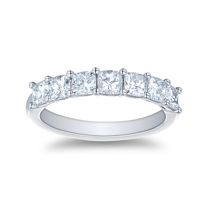 Platinum and Diamond Band Ring