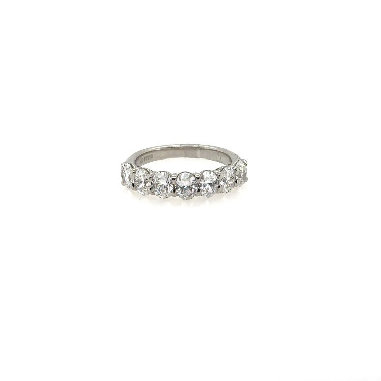 Platinum and Diamond Band Ring