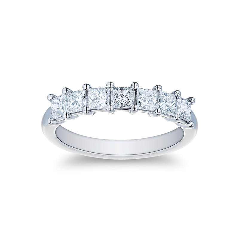 Platinum and Diamond Band Ring