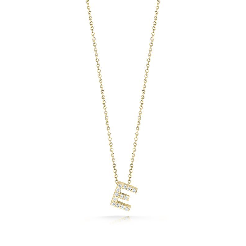 Roberto Coin 18K Yellow Gold Tiny Treasures Diamond Love Letter 