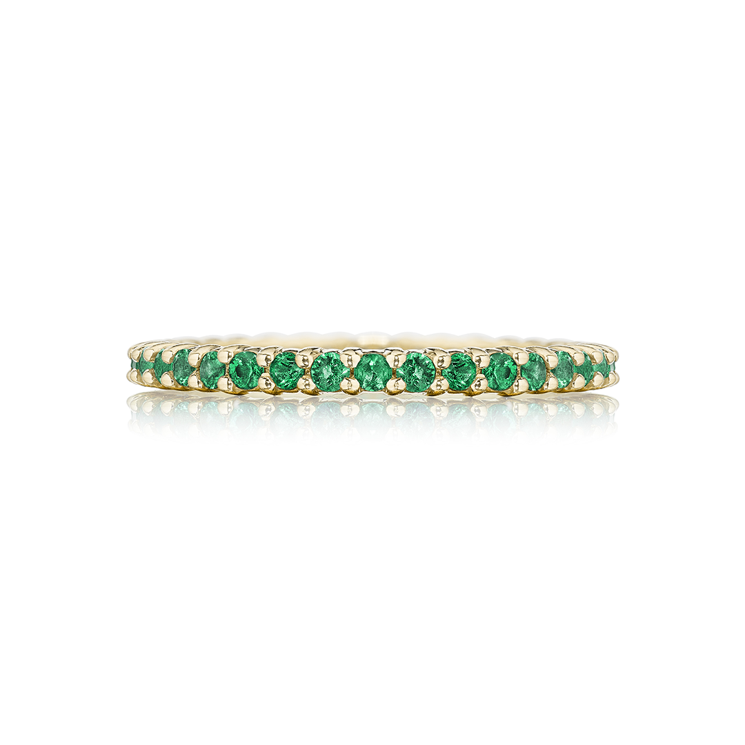 Penny Preville 18K Yellow Gold and Emerald Eternity Band