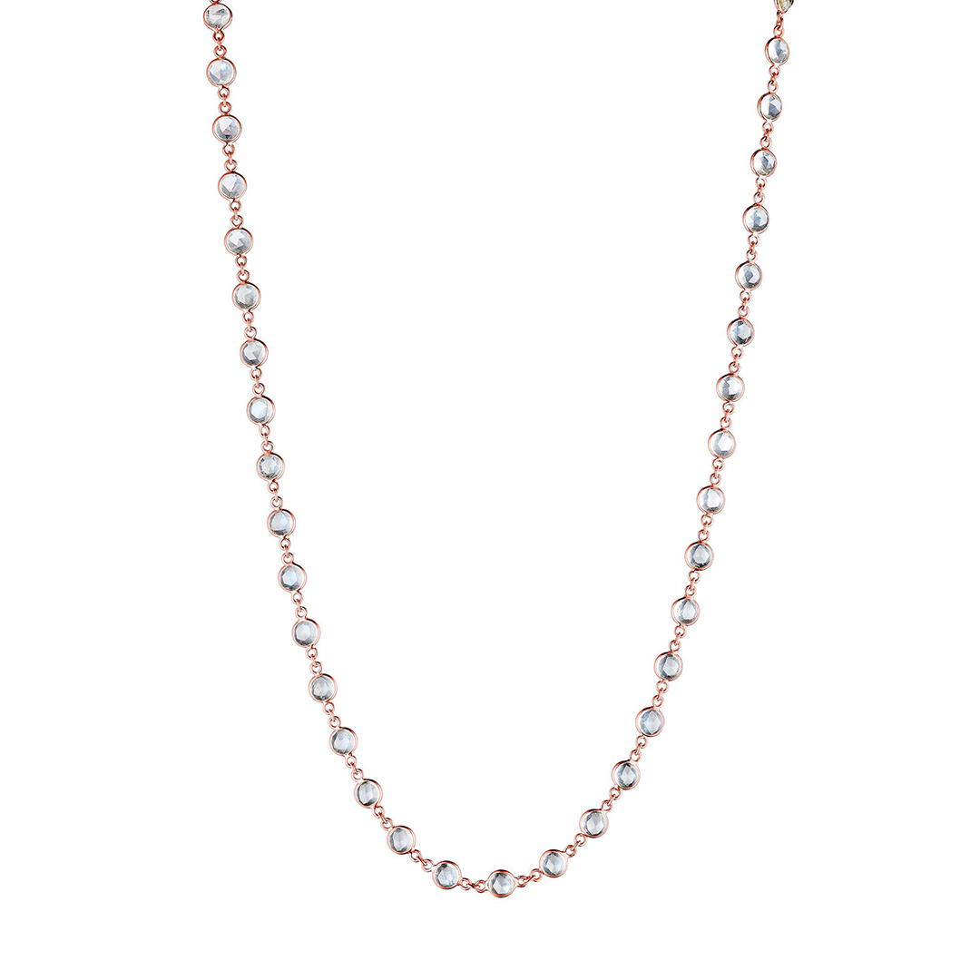 Penny Preville 18K Rose Gold Classic Moonstone Necklace