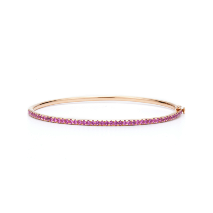 Kwiat 18K Rose Gold Stackable Pink Sapphire Bracelet
