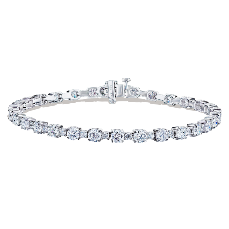 18K White Gold Diamond Tennis Bracelet