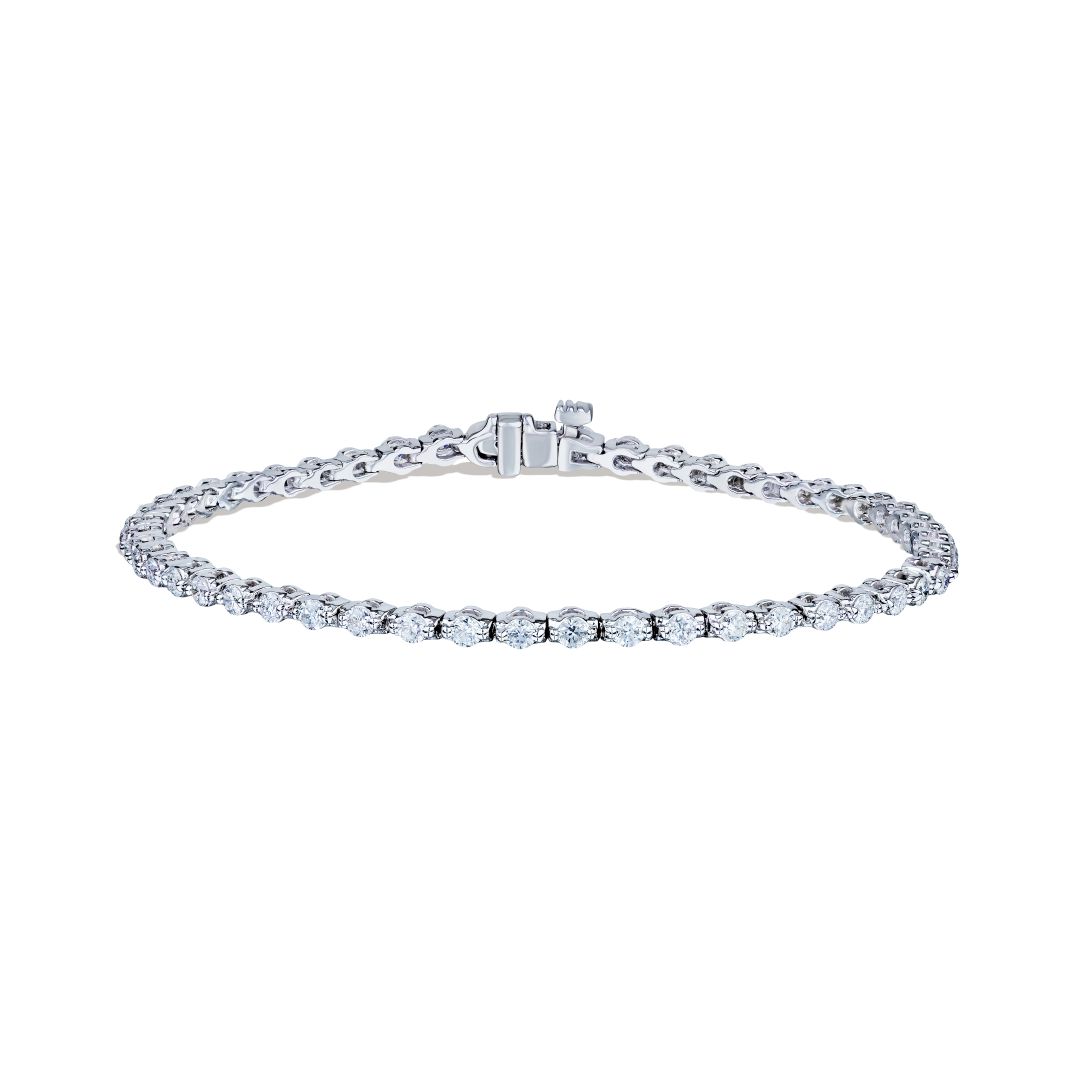 18K White Gold Diamond Tennis Bracelet