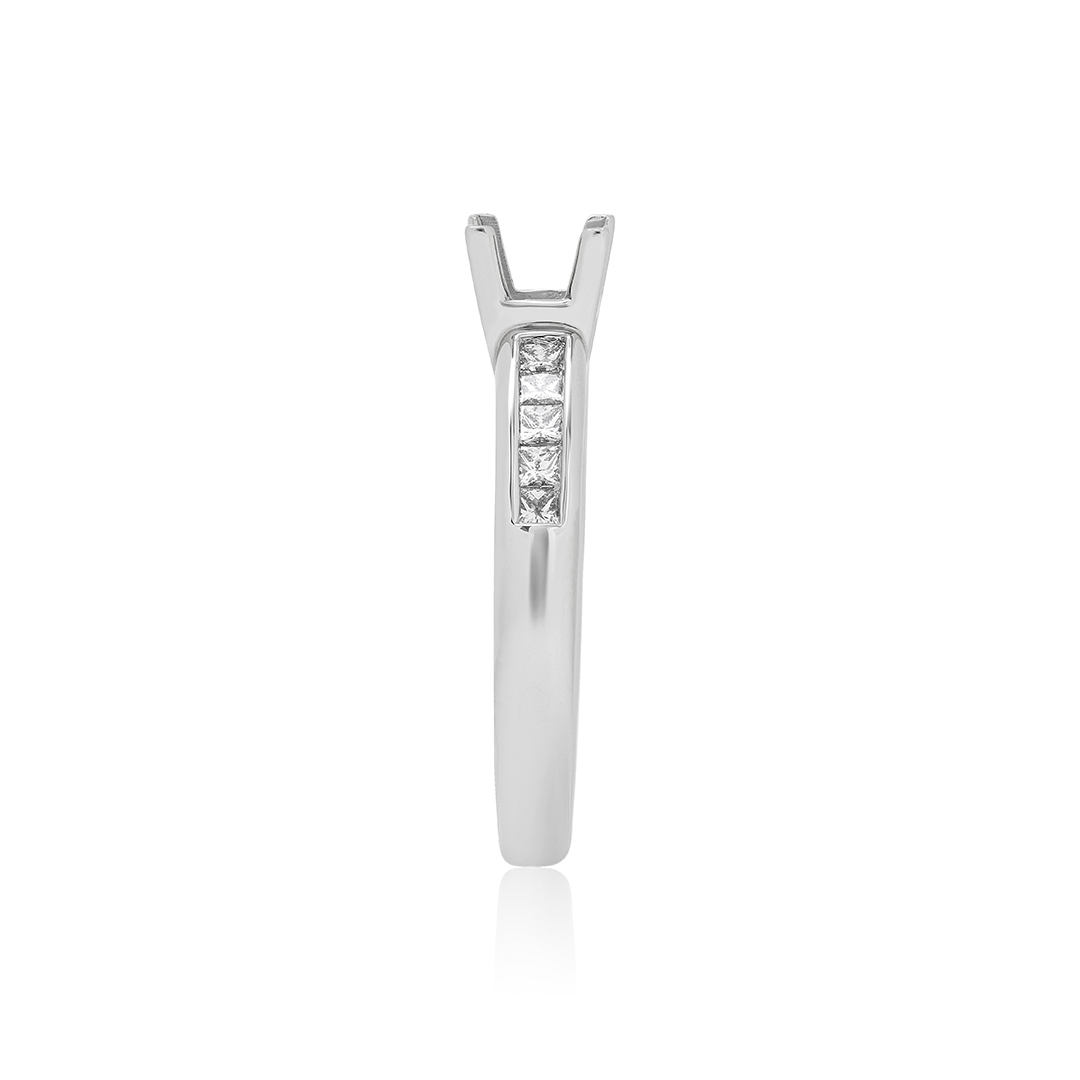 Platinum and Diamond Semi-Mounting