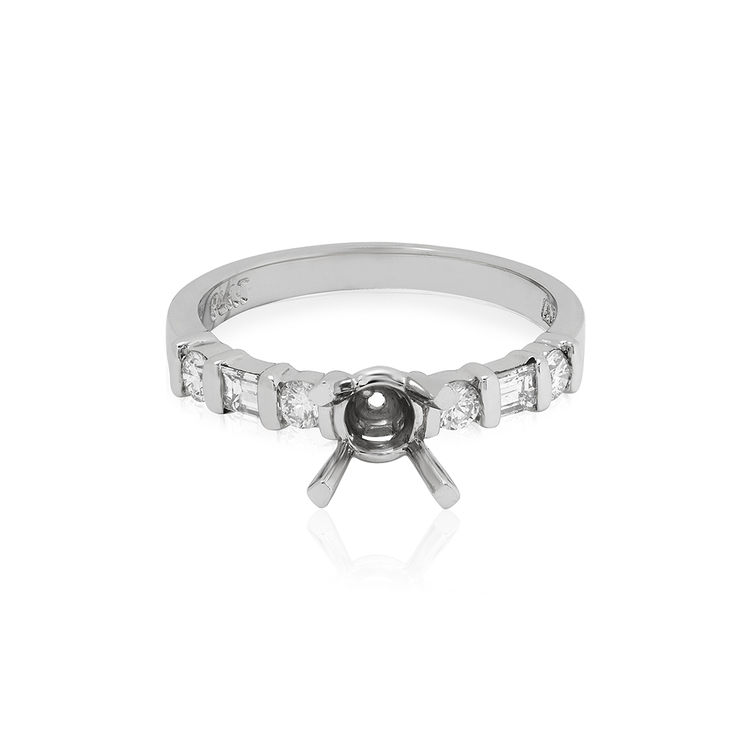 Platinum Diamond Semi Mounting