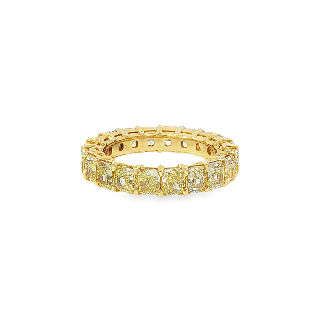 18K Yellow Gold and Yellow Diamond Eternity Band - 3ES0156ETFYY