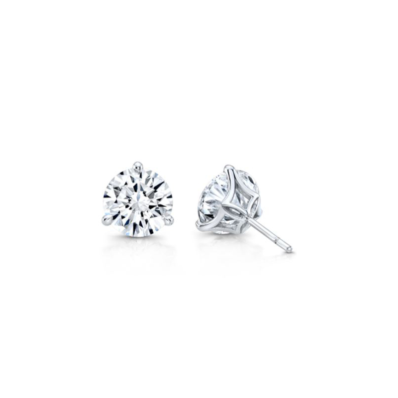 Rahaminov 18K White Gold Diamond Stud Earrings - ST-2074