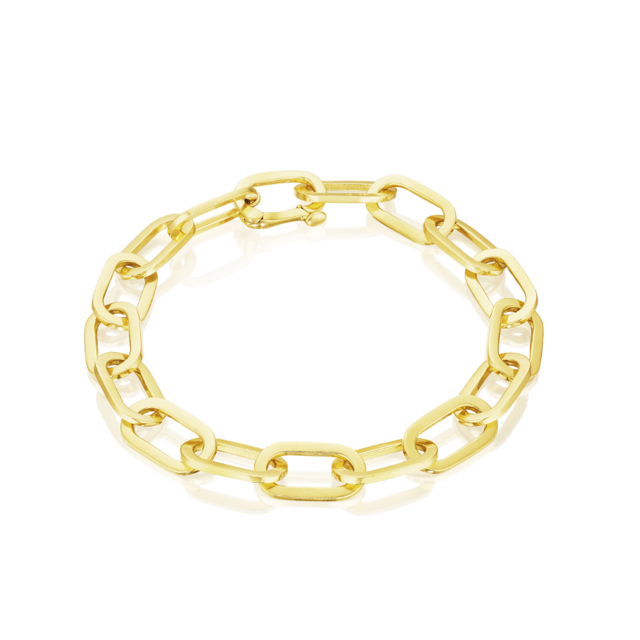 Penny Preville 18K Yellow Gold Flat Link Bracelet