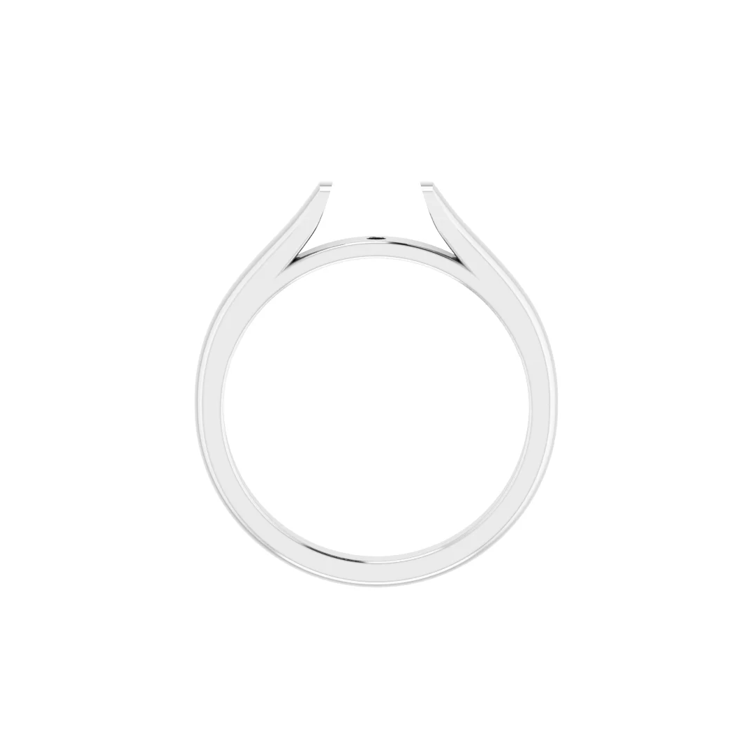 Platinum Cathedral Solitaire Mounting