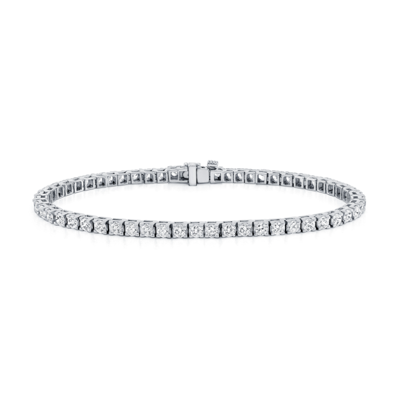 18K White Gold and Diamond Tennis Bracelet