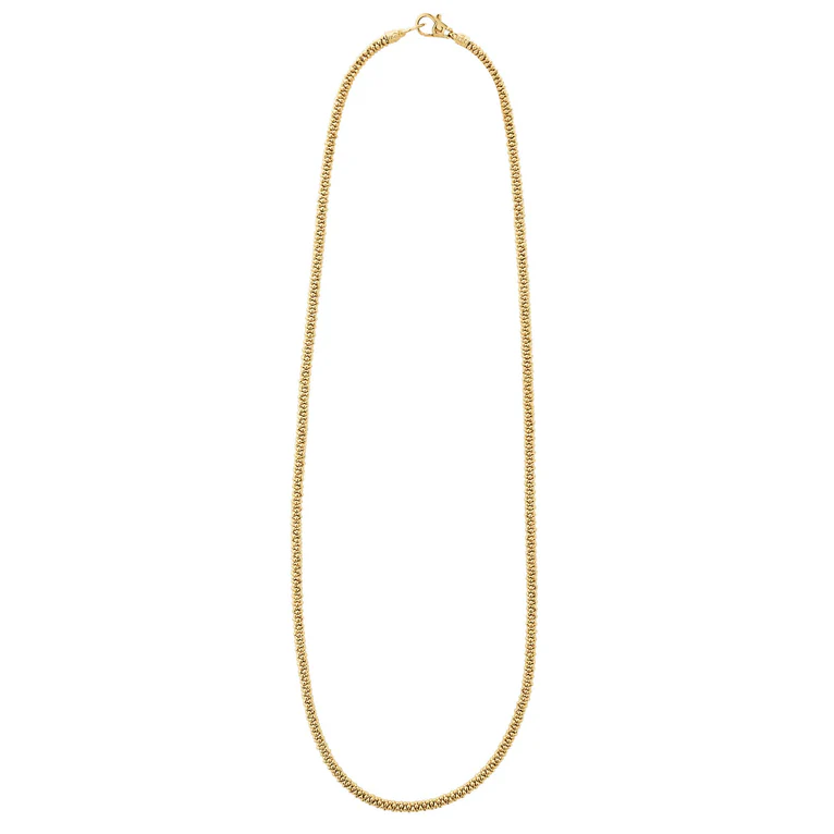 LAGOS 18K Yellow Gold Caviar Rope Necklace