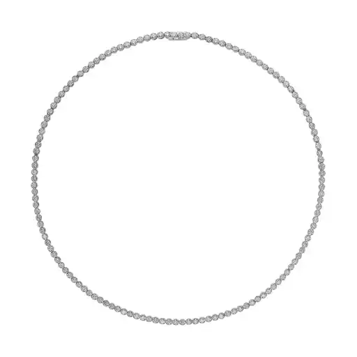 Penny Preville 18K White Gold Diamond Choker Necklace