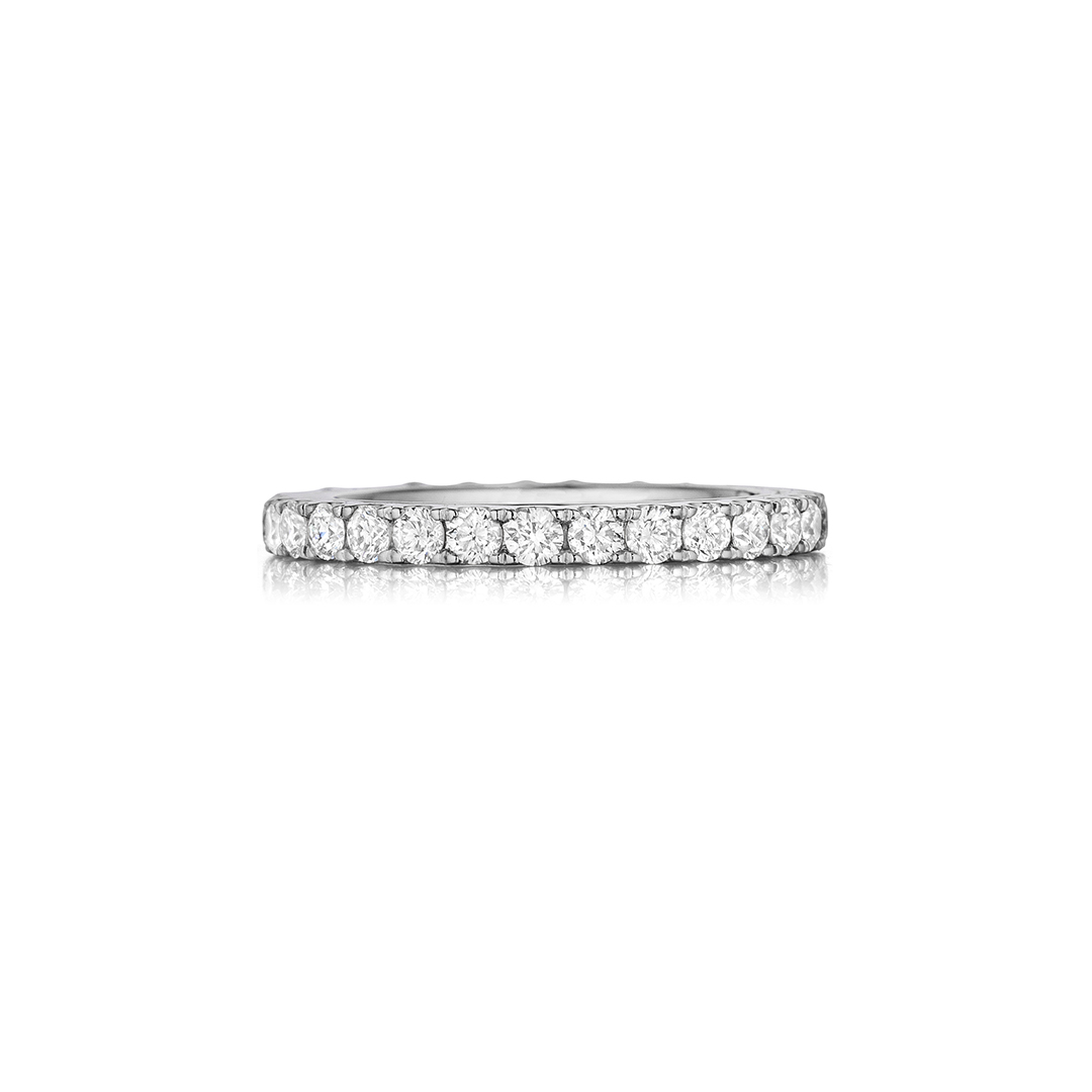 Henri Daussi Platinum Diamond Eternity Band - 1293