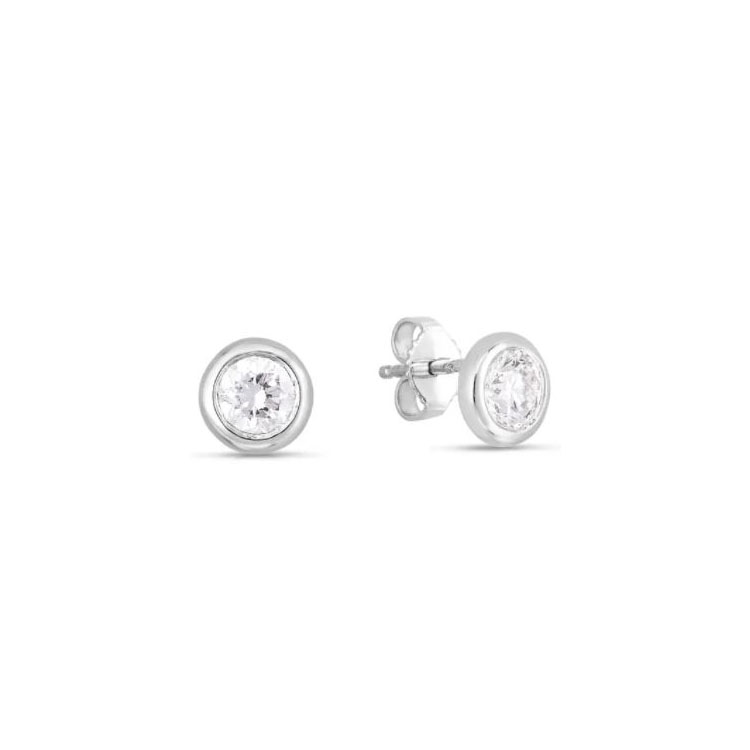 Roberto Coin 18K White Gold Diamond Drop Earrings